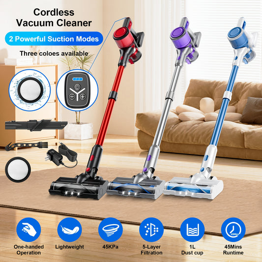 35-45kPa Powerful Cordless Vacuum Stick Vacuum Cleaner