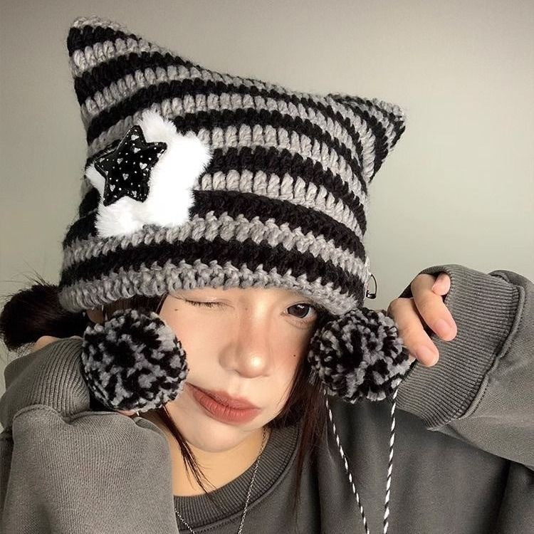 Sweet and Cute Thermal Knitted Cap