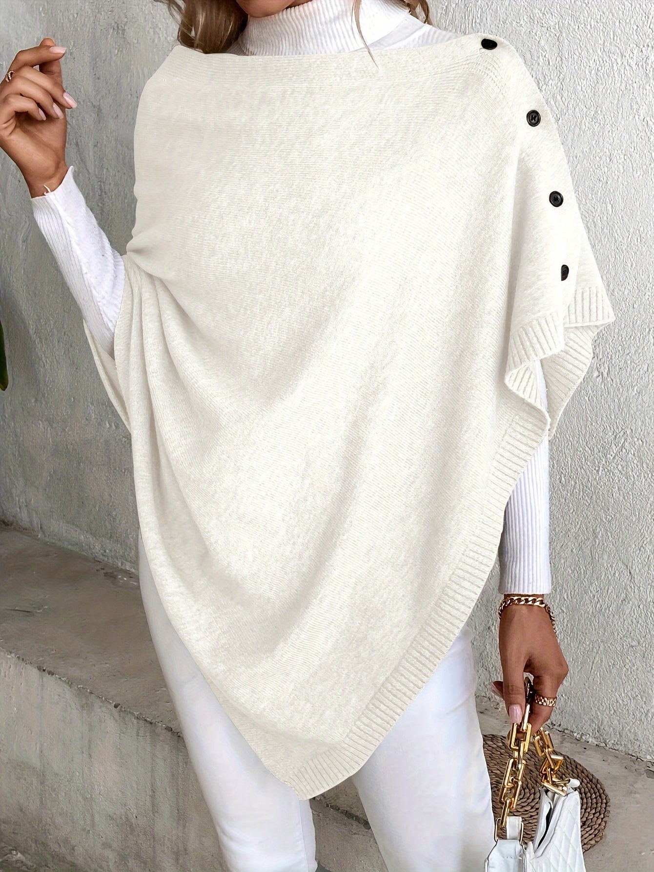 Elegant Stylish Solid Color with Buttons