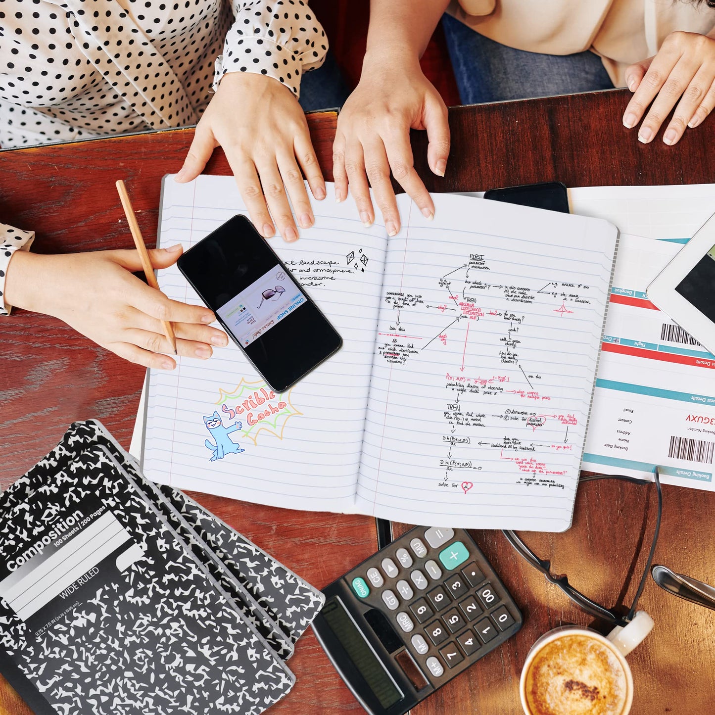 Wide Ruled Composition Notebooks