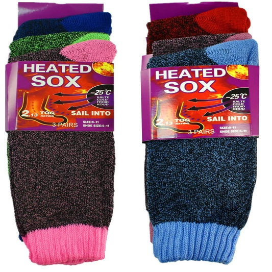 6 Pairs Women's Winter Multicolored Thermal Ankle Sock