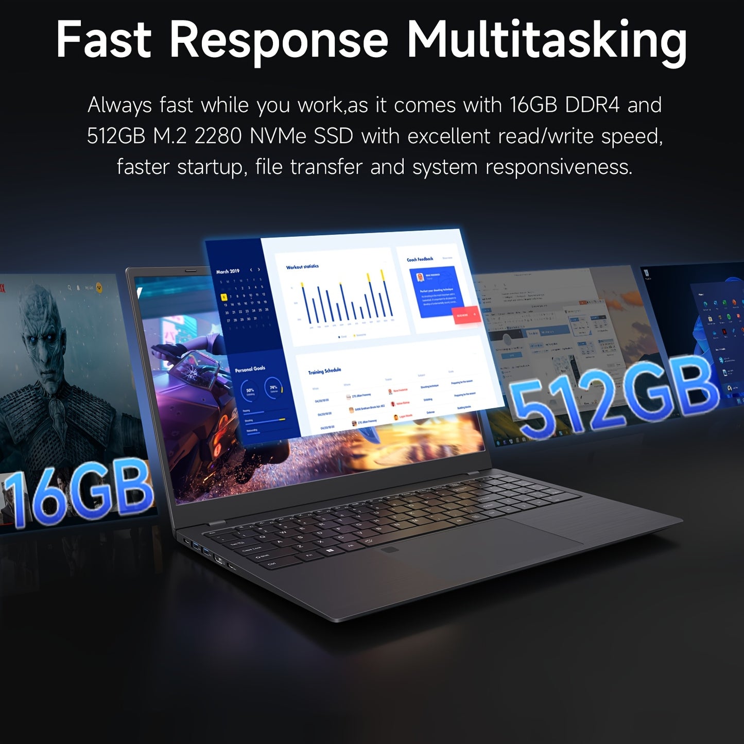 Founder 15.6-inch Business Ultra-Thin Gaming Laptop with Intel