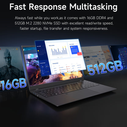 Founder 15.6-inch Business Ultra-Thin Gaming Laptop with Intel