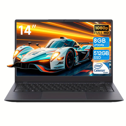 2025 RNRUO 14 Inch Ultra-thin Lightweight Laptop