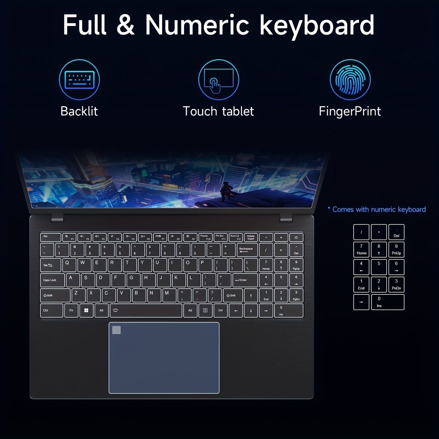 Founder 15.6-inch Business Ultra-Thin Gaming Laptop with Intel