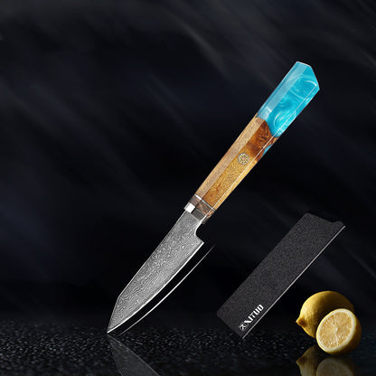 Damascus Steel Kitchen Santoku Knife Set