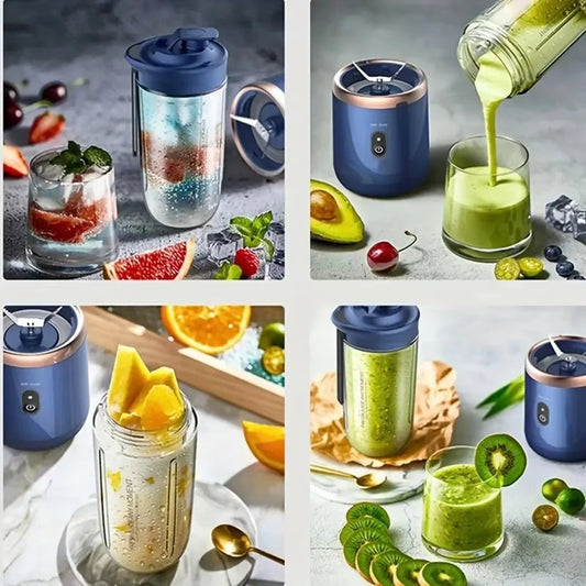 Portable USB Blender Cup | Wireless Juicer | 25000 RPM | 6 Blade
