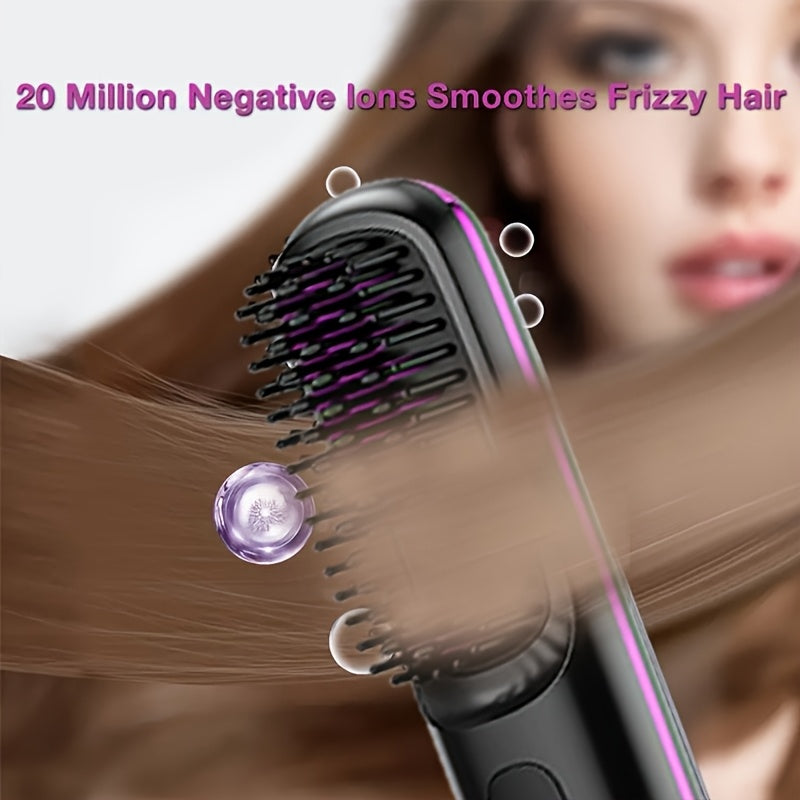 Portable Wireless Hair Straightener Comb