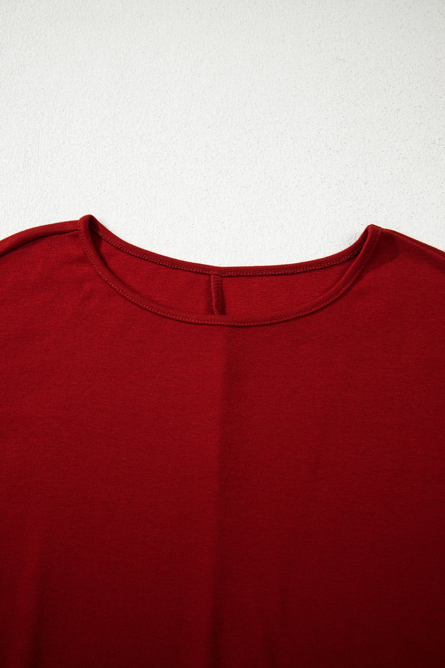 Red Dahlia Solid Color Extended Cuffs Long Sleeve Top