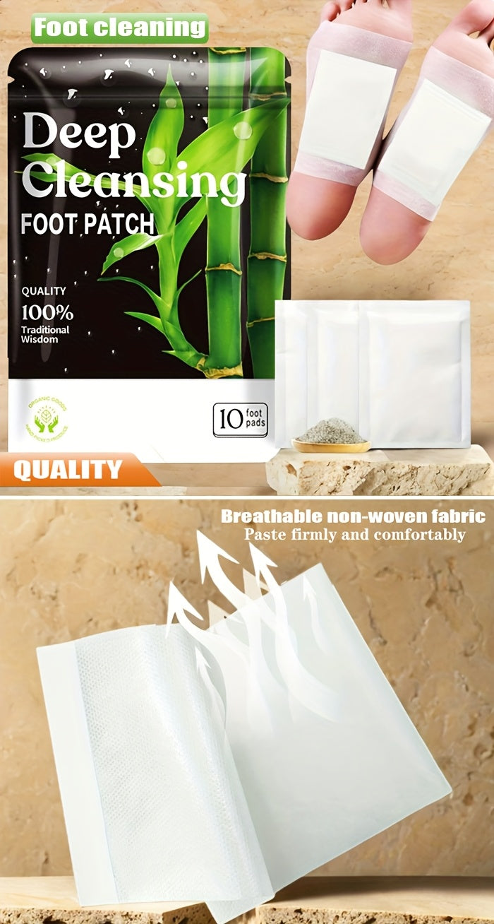 30 Natural Bamboo Foot Pads