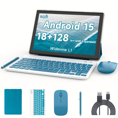 2024 New Android 13 Tablet | 10-inch 6GB+6GB RAM + 128GB ROM + 1TB Expansion