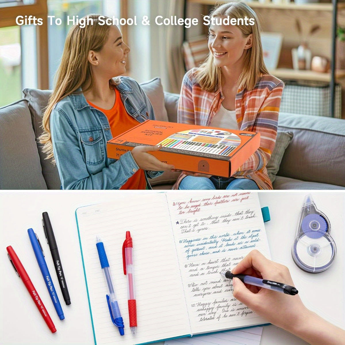 71 Pack School Supplies Kit