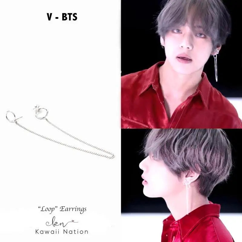 K-Pop Style Stainless Steel Tassel Earrings