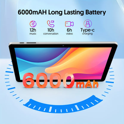 2025 Android 14 10-Inch Tablet with 8GB RAM