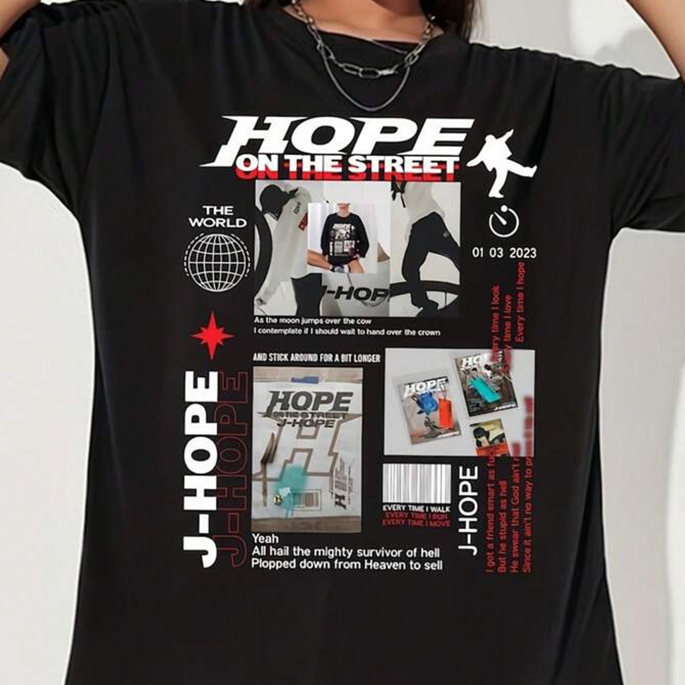 Women's J-Hope"HOPE ON THE STREET" Graphic T-Shirt