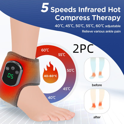 5-Speed Hot Compress Ankle Massager