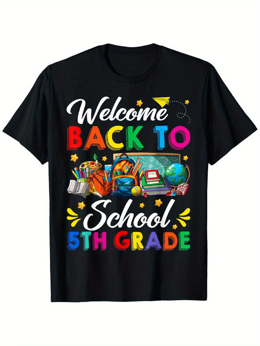 Welcome Back to School 5th Grade Student