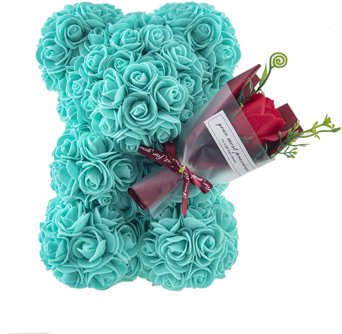 Preserved Rose Bear and Flower Valentine's Day Gift
