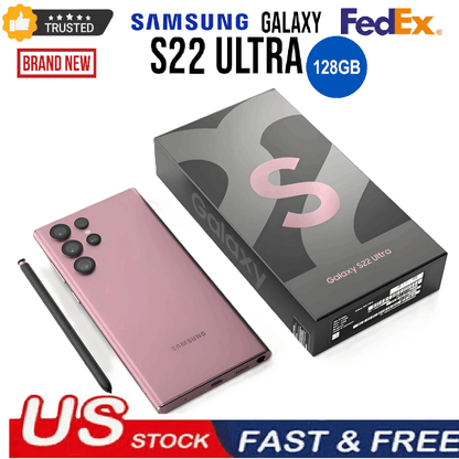 Brand NEW Samsung Galaxy S22 Ultra 5G 128GB (Green, Black, or Burgundy)