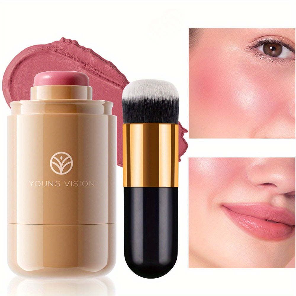 2pcs Vision 3-in-1 Cream Blush & Brush Set
