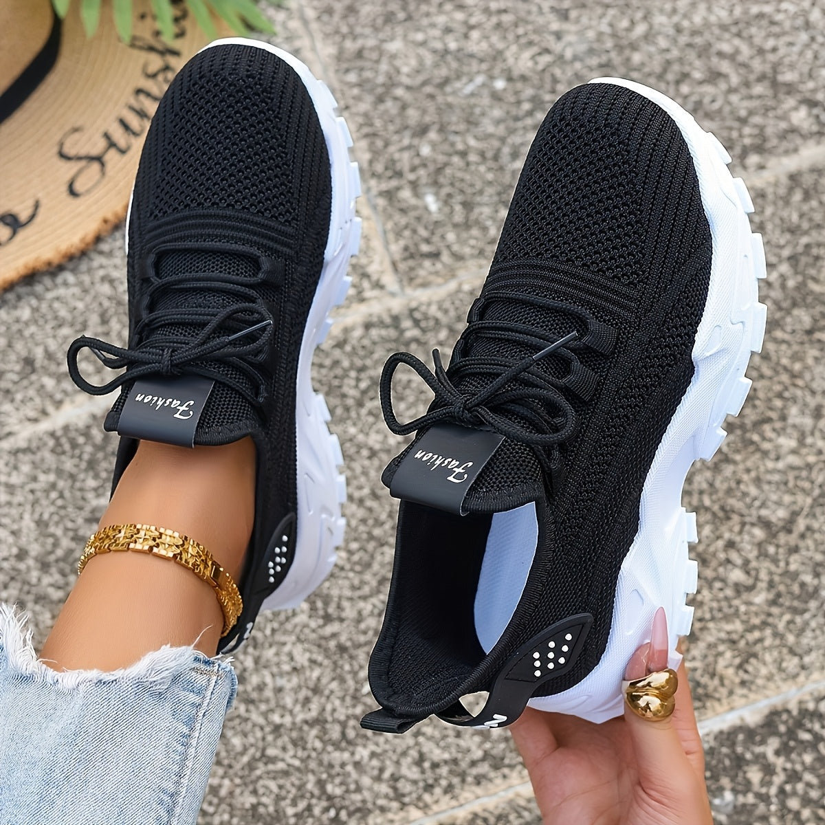 Women's Breathable Knit Running Shoes