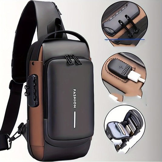 Anti-Theft Chest Bag with USB Charging Port