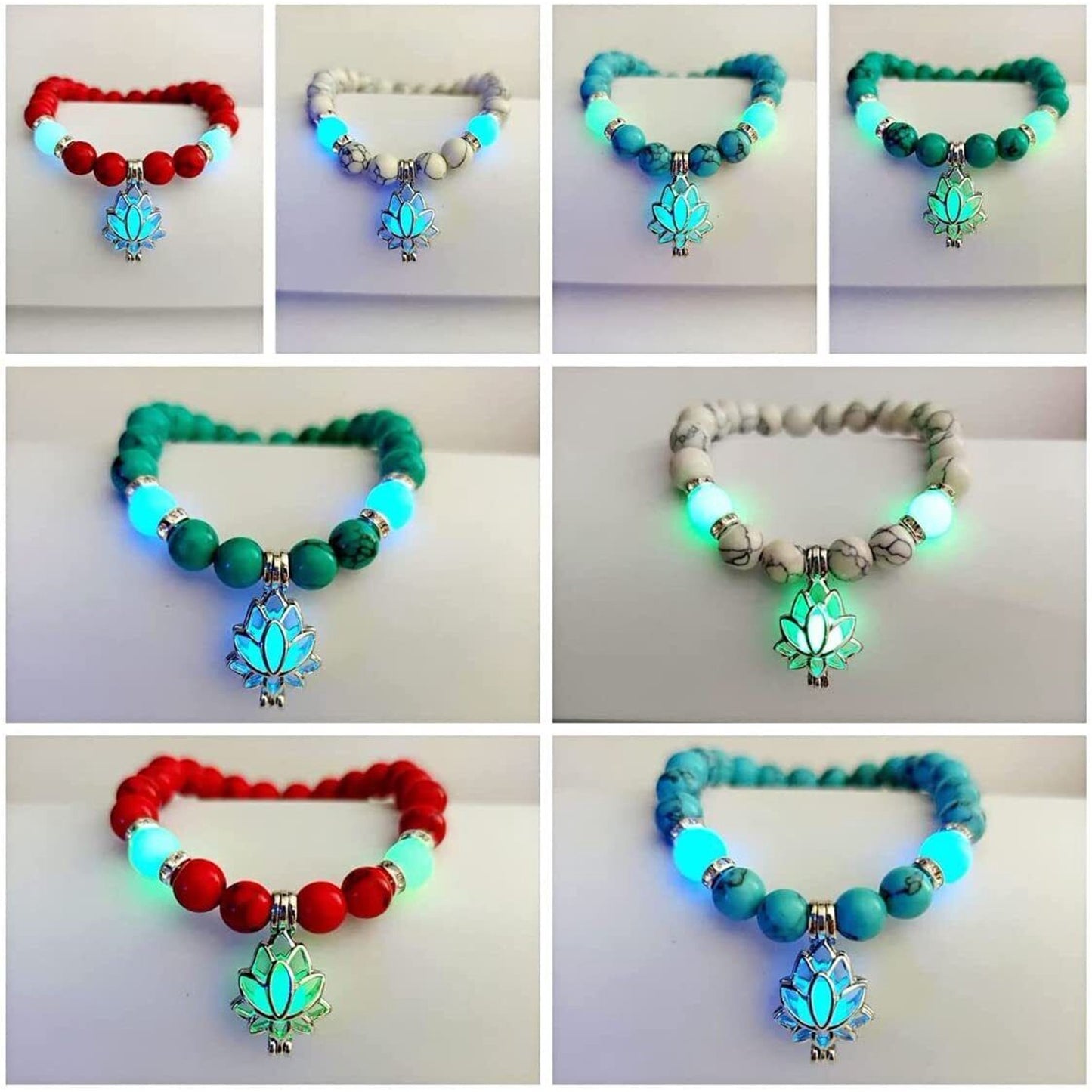 Glowing Lotus Healing Bracelet