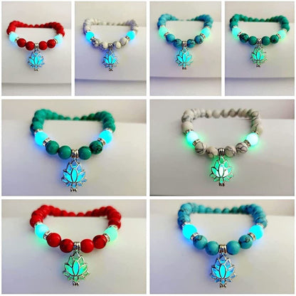 Glowing Lotus Healing Bracelet