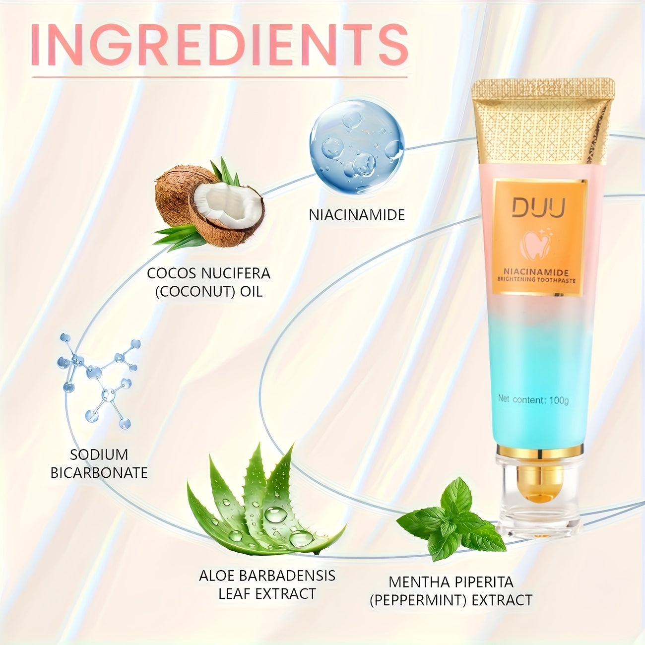 Niacinamide Toothpaste with Dual Action & Deep Cleaning
