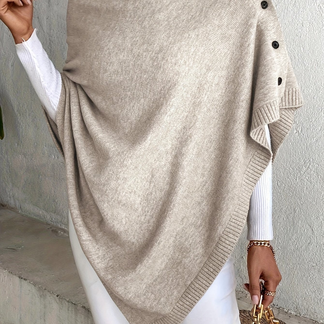 Elegant Stylish Solid Color with Buttons