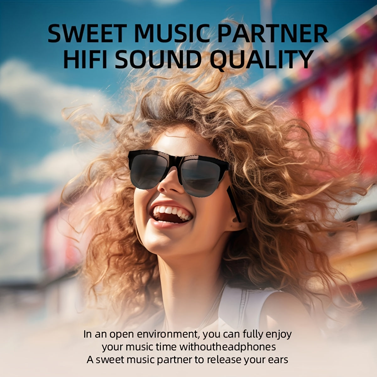 Wireless Smart Glasses With Audio And Voice Call Capabilities,