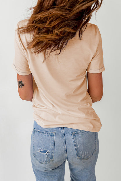 T-shirt graphique Khaki Western Poker Cards