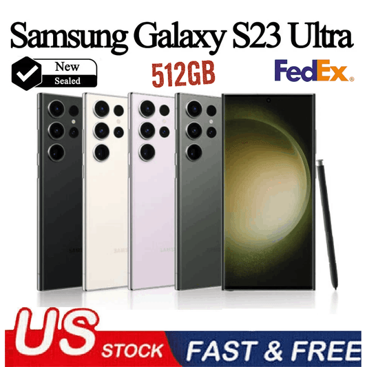 Samsung Galaxy S23 Ultra 5G 512GB Factory Unlocked Smartphone – All Colors – Brand New in Box – Android 13 – 6.8" QHD+ AMOLED Display – 200MP Camera – GSM & CDMA Compatible – Works with Verizon, AT&T, T-Mobile,