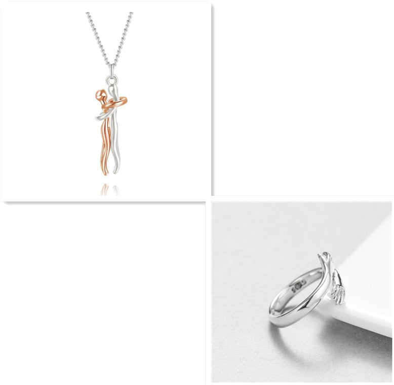 Couple Love Hug Unisex Necklace