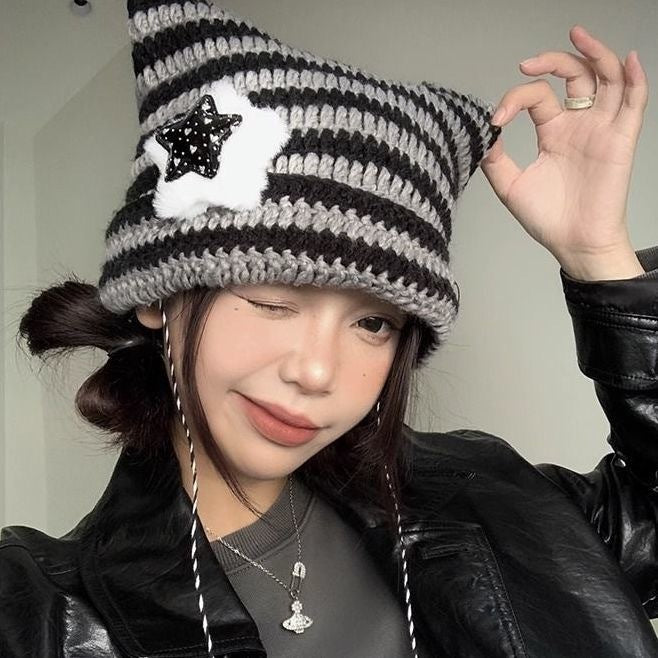 Sweet and Cute Thermal Knitted Cap