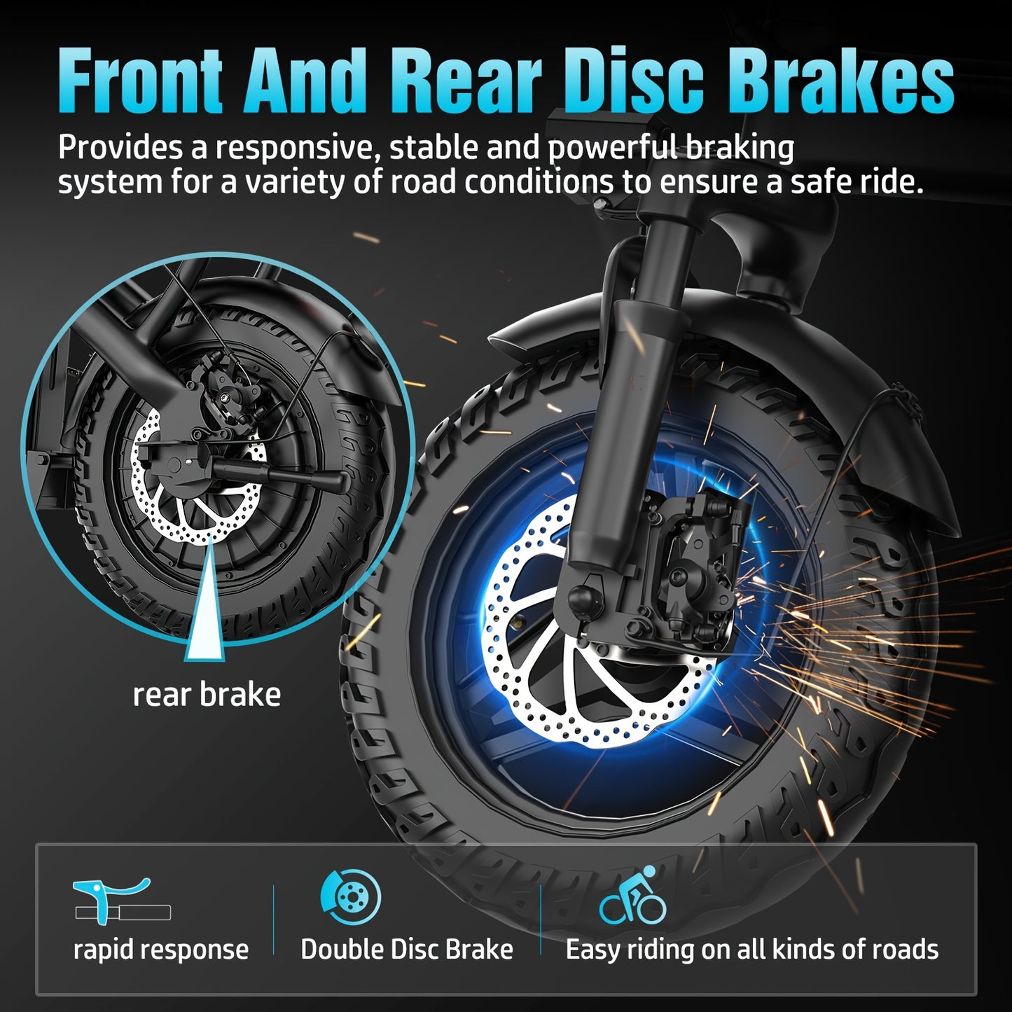 500W Lightweight Folding Electric Bike for Adults