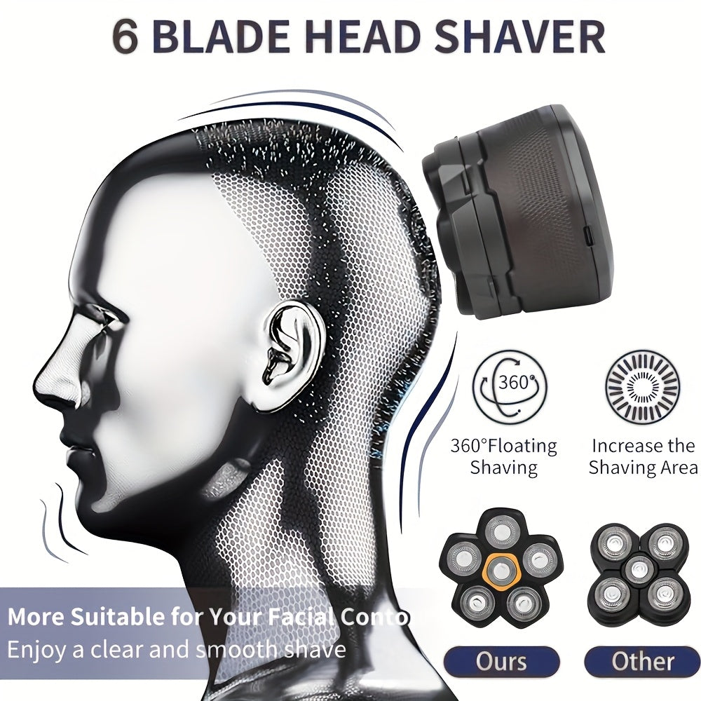 6D Bald Electric Shaver