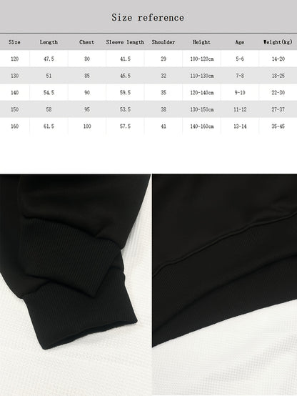 Girls' Autumn/Winter Hooded Sweatshirt  with "I'm Literally Just a Girl" Print & Pink Bow