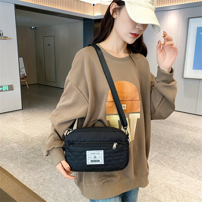 Lightweight Quilted Diamond Pattern Travel Backpack