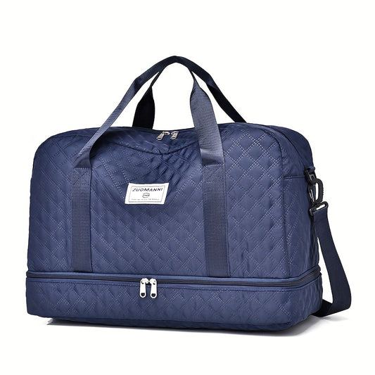 Lightweight Quilted Diamond Pattern Travel Backpack