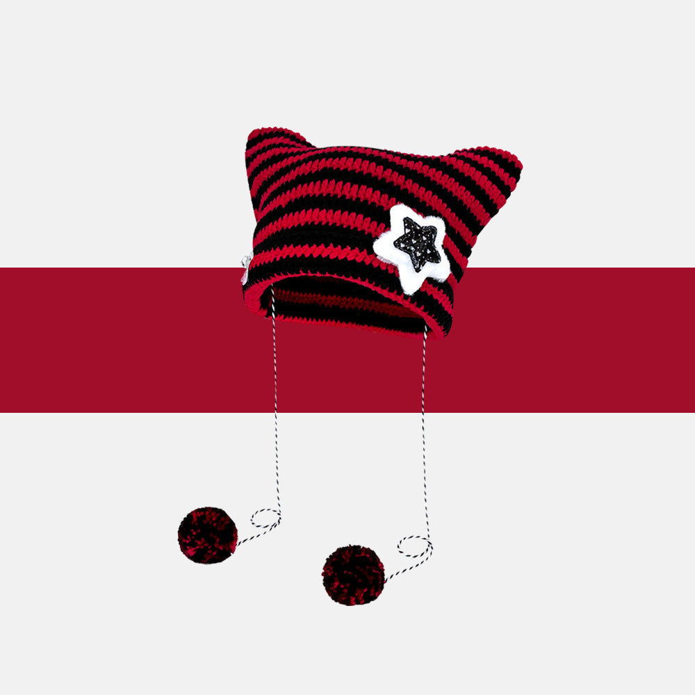 Sweet and Cute Thermal Knitted Cap