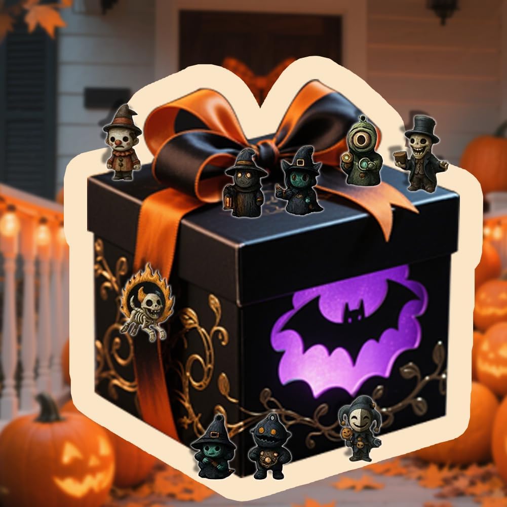 31 Nights of Fright Halloween Countdown Box with Figurines