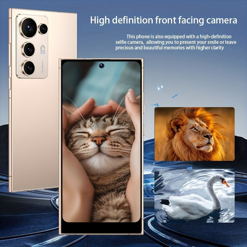 S25 Ultra 2025 Android 14 smartphone with Smart Unlocking w/protective case