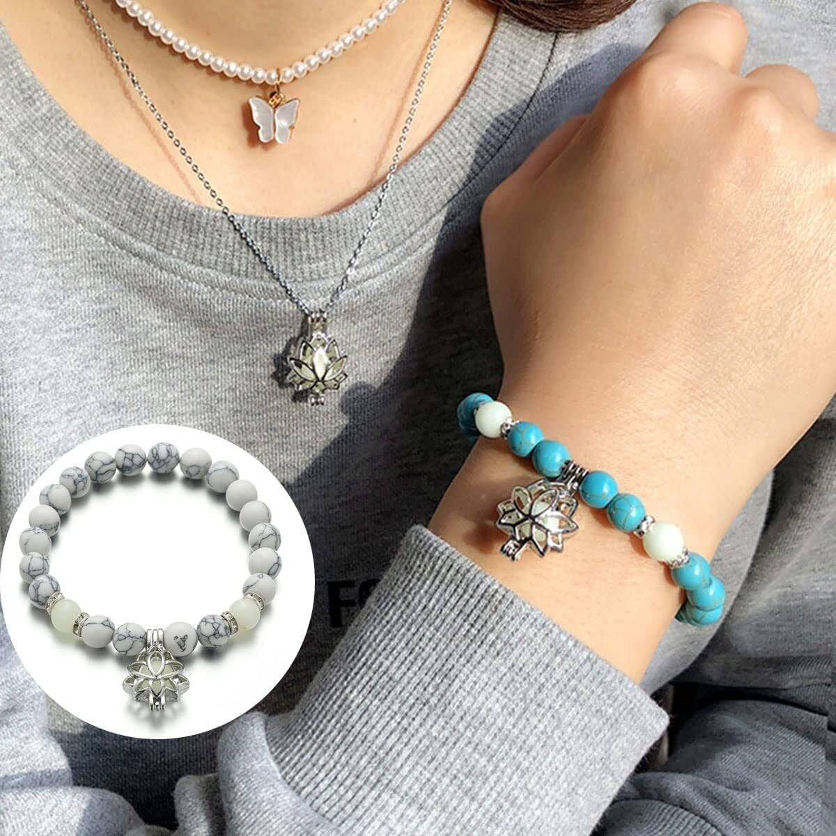 Glowing Lotus Healing Bracelet