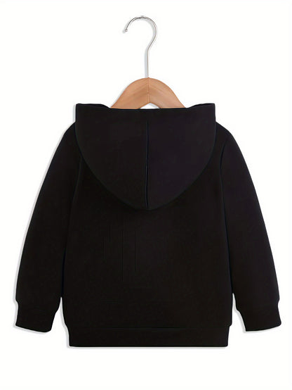 Girls' Autumn/Winter Hooded Sweatshirt  with "I'm Literally Just a Girl" Print & Pink Bow