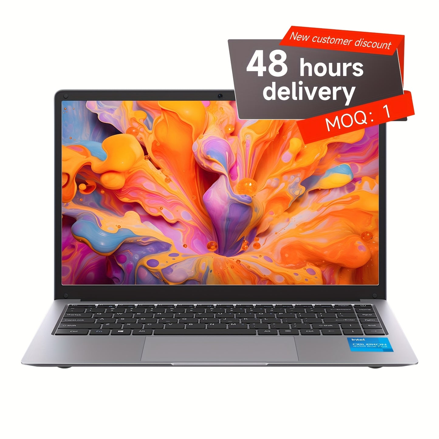 14 Inch Ultra-thin Business Full HD Display Laptop with Intel Intel Celeron Processor N Series, Apollo Lake N3350, 1980 HD Resolution, 6GB LPDDR4 RAM 320GB SSD Lightweight Portable Laptop, Gift for Family And Frien