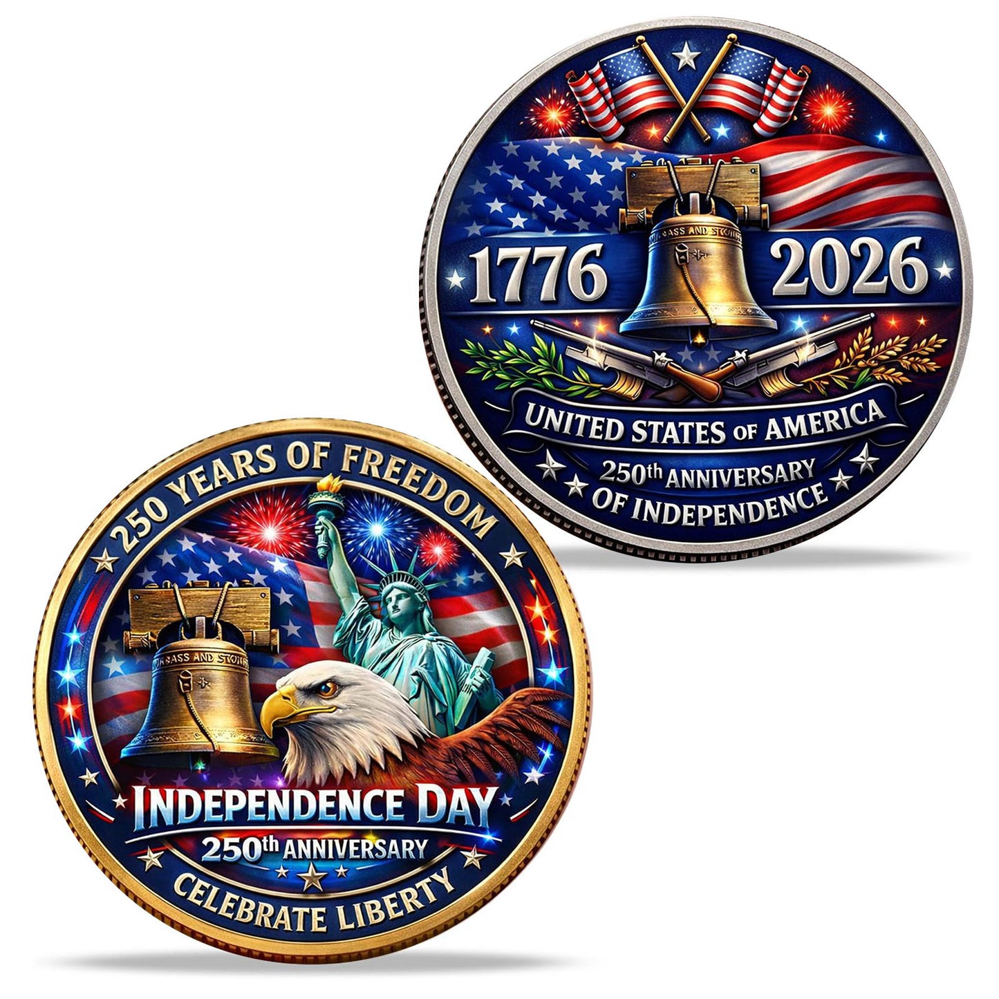 250th Anniversary 3D Embossed Commemorative Coin