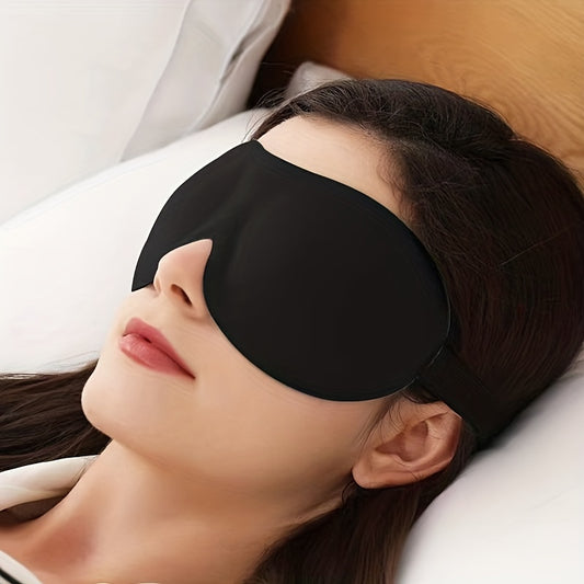 1/3/5/10 Pack Pure Black 3D Contoured Eye Mask