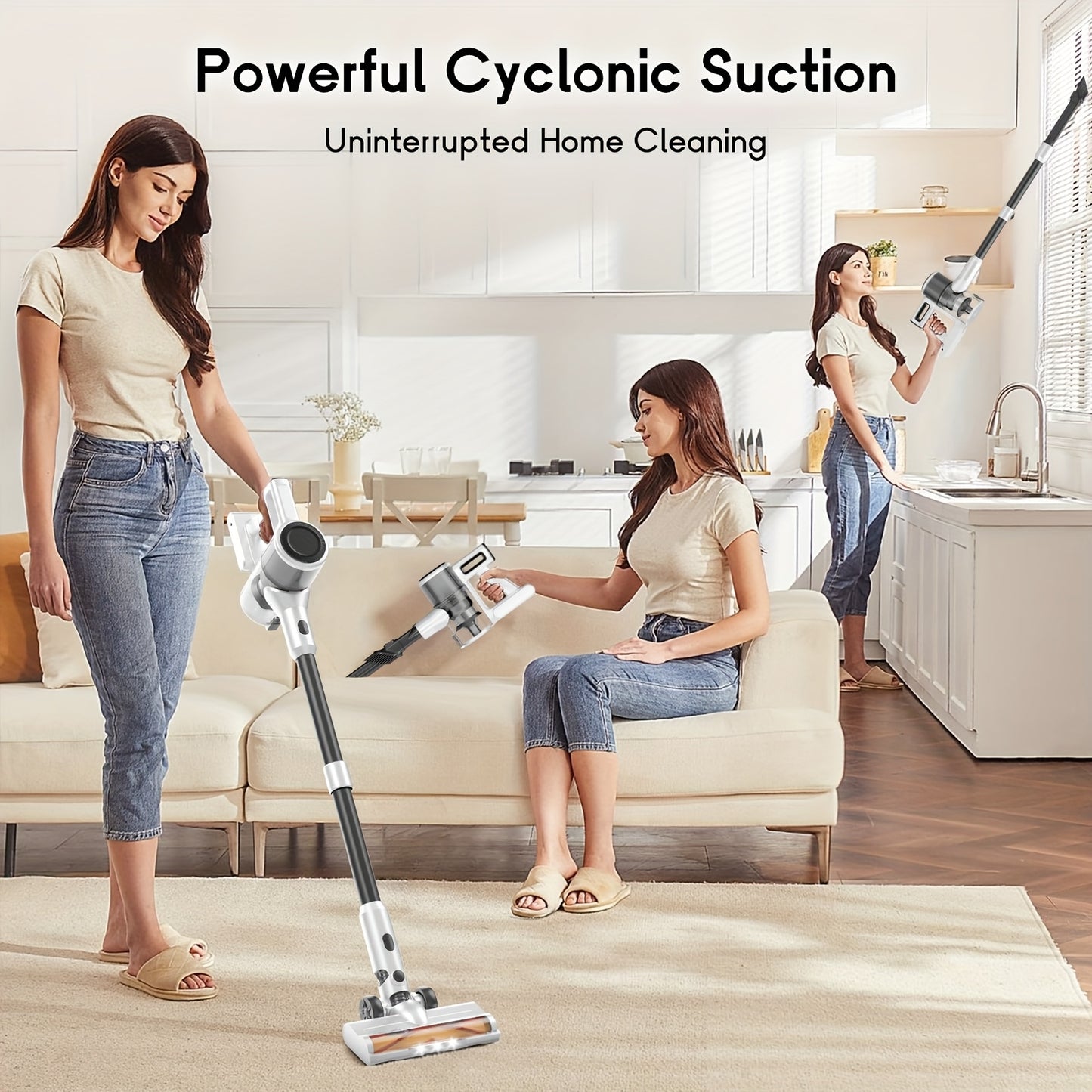 35-45kPa Powerful Cordless Vacuum Stick Vacuum Cleaner