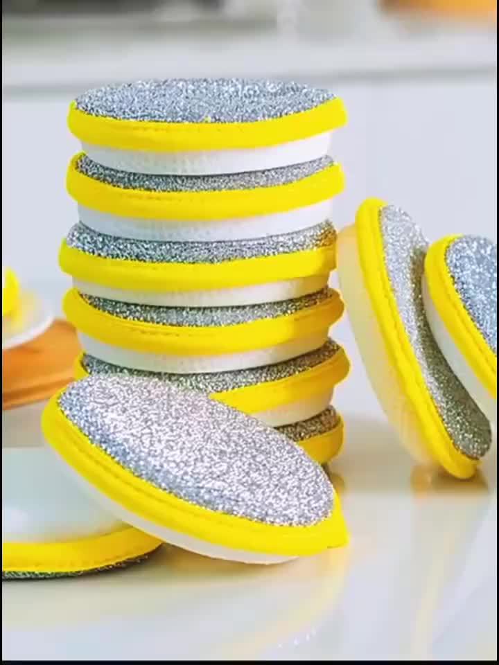 5 or 10pcs Double Side Household Cleaning Sponge